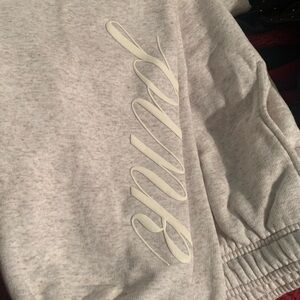 PINK Victoria's Secret Light Gray Sweatpants and jacket